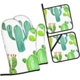 thumbnail image 2 of Cactus... Oven Mitts and Pot Holders Sets for Kitchen 4 Pcs 7"X11" Heat Resistant Baking Cooking, 2 of 6