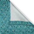 thumbnail image 3 of Ambesonne Brick Kitchen Curtains, Monotone Street Wall Scene, 55"x45", Dark Teal Dark Seafoam, 3 of 3
