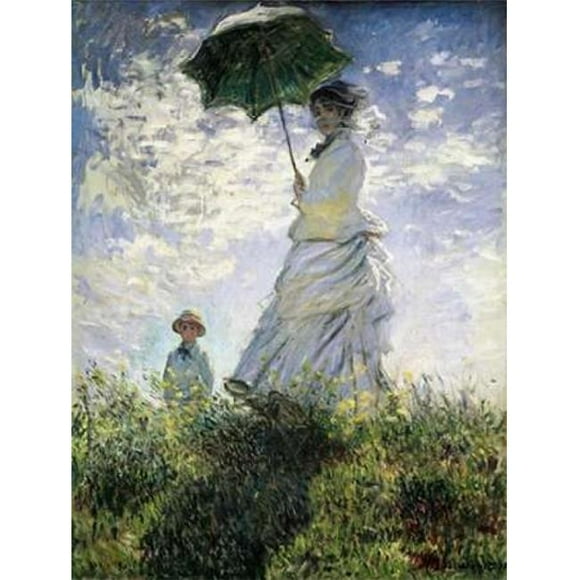 Selected Artworks PDX3CM1034LARGE Femme A LOmbrelle Poster Print by Claude Monet, 22 x 28 - Large