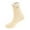 czb# Yellow571, variant on CUZIBR Cute Socks Fuzzy Lined Thick Wool Plush Trim Crew Socks Warm Winter Soft Thermal Cozy Boot Slipper Socks Comfy Dailywear,Brown,One Size