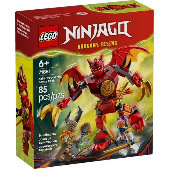 LEGO NINJAGO Ensemble de Combat : le Robot Dragon de Kai, Robot Jouet 71851