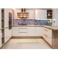 thumbnail image 6 of Ahgly Company Machine Washable Indoor Square Abstract Sun Yellow Area Rugs, 7' Square, 6 of 7