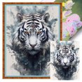 thumbnail image 1 of Kit Punto Cruz Con Tigre Hilo Algodón Ecológico Bordado 11CT 40x53cm, 1 of 9