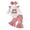 Pink, variant on Faraee Newborn Baby Girl My 1st Christmas Outfit Ruffle Long Sleeve Romper Plaid Print Flare Pants Headband 3Pcs Xmas Clothes Set 0 3 6 9 12 18 Months,Pink