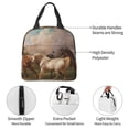 thumbnail image 4 of Disketp Three Horses Oil Painting Bolsa Térmica para Almuerzo para Hombre y Mujer, Ideal para Trabajo, Senderismo y Picnic, 4 of 8