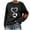A-Black, variant on Long Sleeve Shirts for Women Valentines Day Heart Pattern Print Crewneck Pullover Sweatshirts Trendy Holiday Graphic T-Shirts Loose Cozy Tunic Blouse with Elbow Patches C-Navy XL