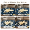 thumbnail image 7 of ODIKA Nautical Octopus Compass Star Maritime Vintage Circle Design for Master Suite, California King, Under Bed, Foldable Easy Care, 7 of 7