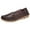 Coffee Slip-On Moccasins, variant on KIJBLAE Women's Faux Leather Loafers Breathable Shoes Soft Slip-On Moccasins Ladies Flat Boat Shoes Comfort Driving Walking Shoes Sky Blue 42