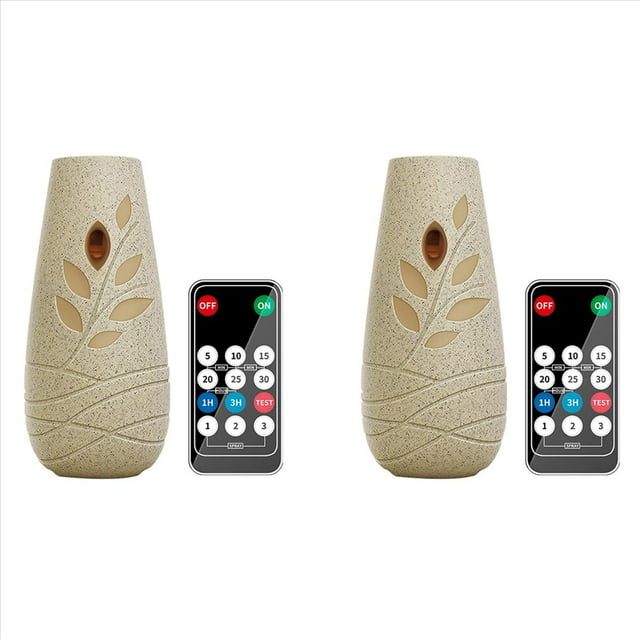 Difusor de Fragancias Ecológico en Forma de Hoja de 2 Pieza con Temporizador Automático y Apto para Usar en Hogares y Oficinas