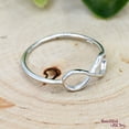 thumbnail image 4 of LD DESIGNS -Sterling Silver Infinity Ring â€“ Minimalist Silver Ring with Fine Detailed Design, Infinity Wedding Band, Promise Ring Silver, Anniversary Gift, 4 of 10