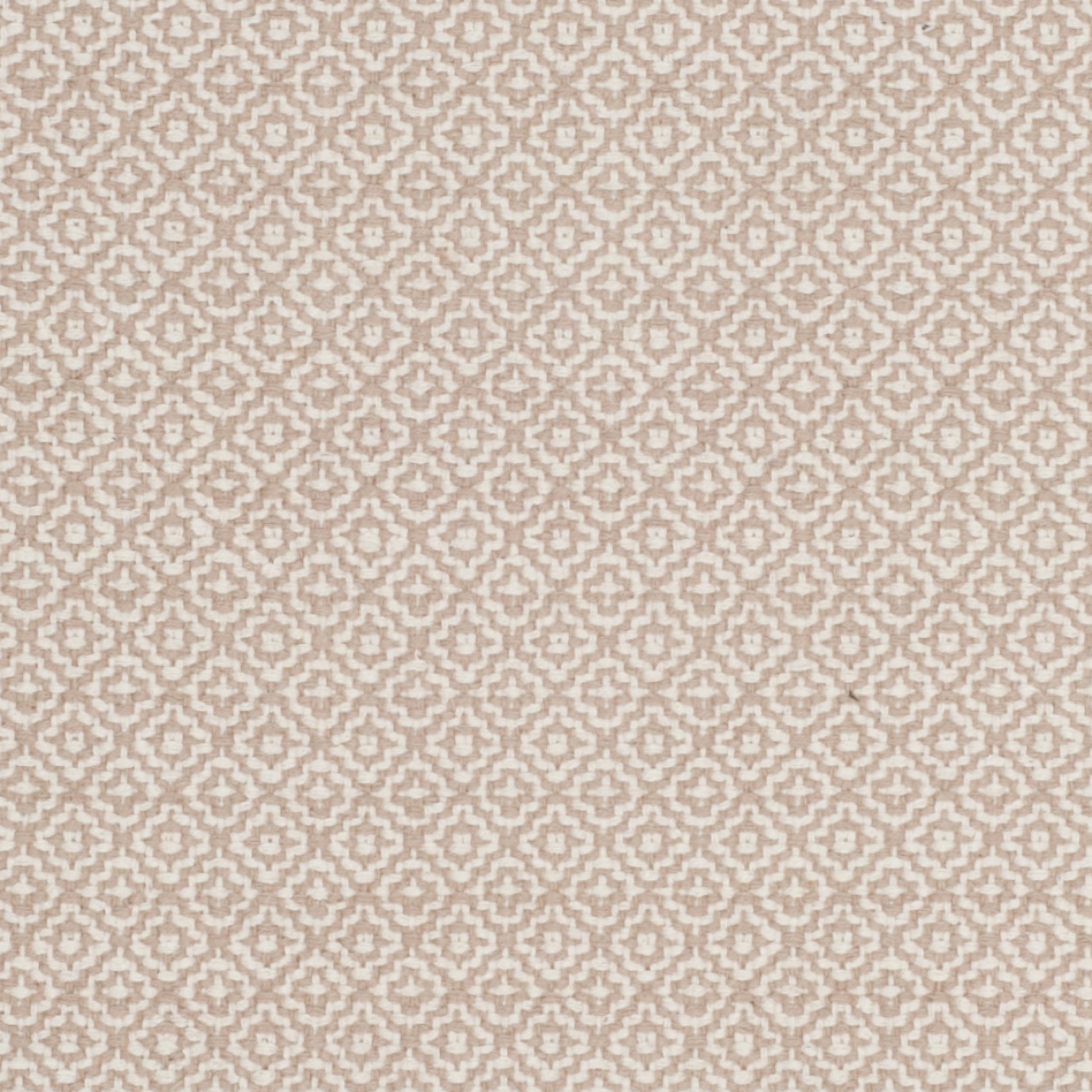 SAFAVIEH Montauk Audra Geometric Cotton Area Rug, Ivory/Beige, 6' x 6' Round