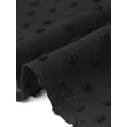 thumbnail image 6 of DARING DIVA Women's Plus Round Neck Ruffle Sleeve Swiss Dots Top 4X Black, 6 of 6