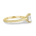 thumbnail image 4 of 2.00Ct Emerald Cut Lab-Grown Diamond Hidden Halo Solitaire Engagement Ring, 14K Yellow Gold, US 9, 4 of 7