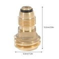 thumbnail image 5 of KAKOWELY Adaptateur de propane 2 Pcs Connecteur de propane pour Gaz Adaptateur de Réservoir de propane Raccordement Rapide de propane Raccord Pol vers Qcc1 Connecteur Raccord de Gaz propane Adaptateur de Boyau, 5 of 5