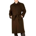 thumbnail image 1 of Mens Dress Coat Belted Wool Topcoat Overcoat Four Button Single Breasted Coat, 1 of 1