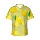 thumbnail image 1 of Fotbe Bright Lemons Camisa Hawaiana para Hombre Unisex – Camisa Casual de Verano con Botones de Manga Corta de Algodón y Lino,Small, 1 of 7