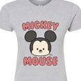 thumbnail image 3 of Disney - Mickey Mouse Head - Juniors Fitted Graphic T-Shirt, 3 of 5