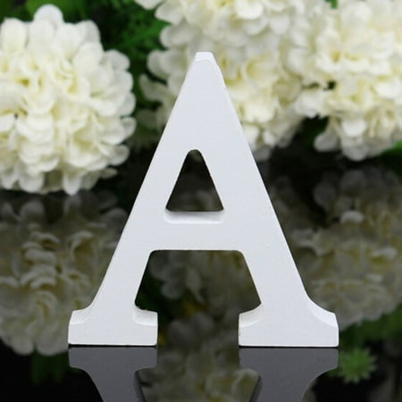 8x5x1.2cm New A-Z Wooden Wood Letters Alphabet Word Free Standing Wedding Party Home