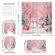 thumbnail image 1 of Yhmxh Decoración del baño Cortina de ducha navideña con fondo de Papá Noel, tela para colgar en el baño Organizadores y almacenamiento de baño Accesorios de baño, 1 of 5