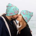 thumbnail image 5 of Pofeuu Colorful Sweet Donuts Print Beanie Hat for Men Women Knit Winter Hat Warm Cuffed Skull Beanie Slouchy Soft Unisex, 5 of 6