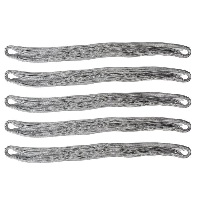 Hilo metálico 5 paquetes de 100 yardas de hilo metálico para bordar, hilo para colgar etiquetas para hacer pulseras, joyería artesanal