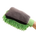 thumbnail image 1 of Car Wash Microfiber Tool Waterproof Double-faced Chenille Gloves Mitt Wax B W2Y8, 1 of 1