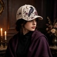 thumbnail image 3 of Halloween Embroidered Baseball Cap For Women Adjustable Cotton Hat, 3 of 5