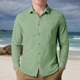thumbnail image 2 of Likimi Toddler Girls Boys T Shirt Long Sleeve Button Down Solid Color Lapel Fashion Comfort Tee Green2 Size 7-8 Years, 2 of 5