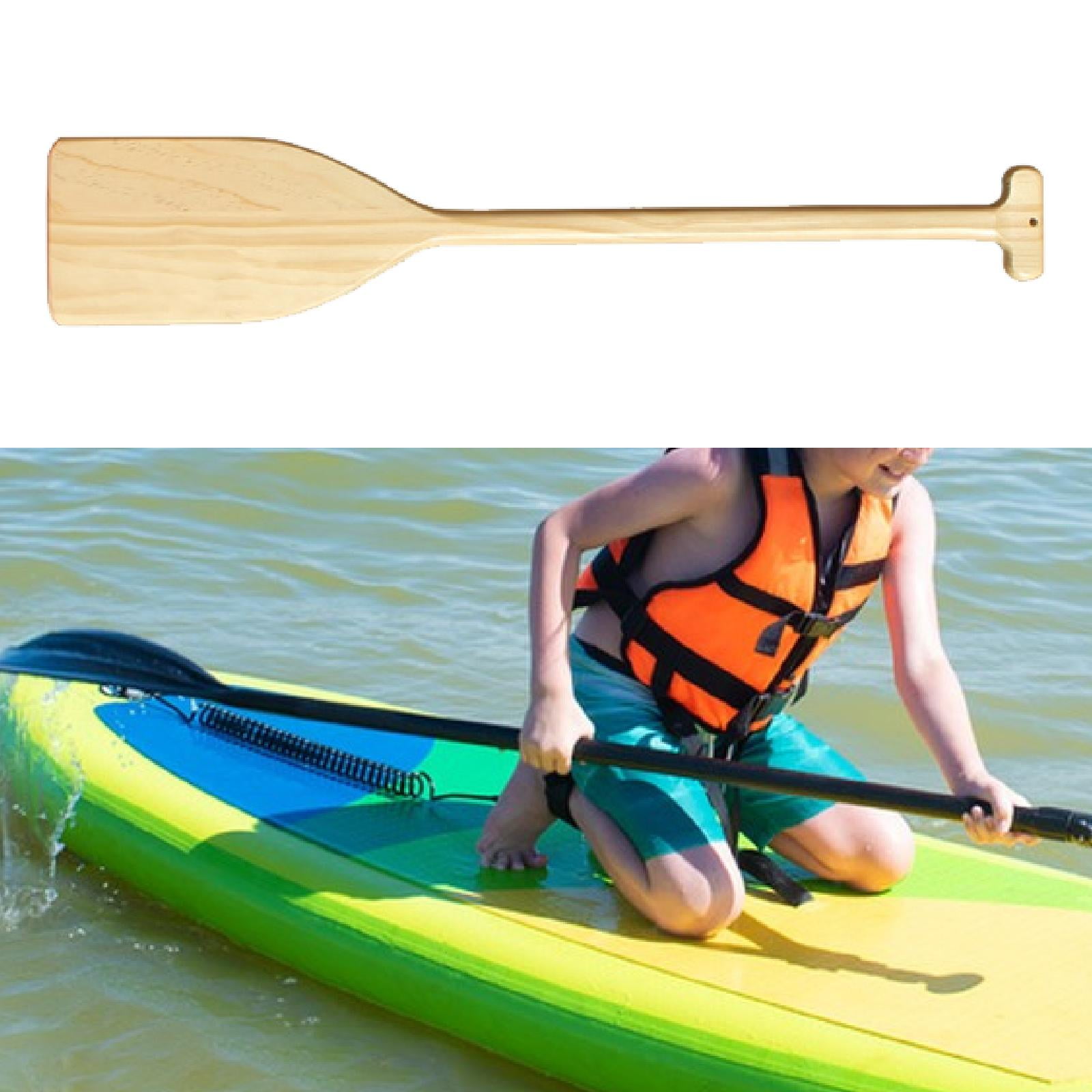 Baoblaze Wood Paddle 80 cm Lightweight Wood Paddle Stylish Handheld Beach Decoration Boat Wood Color
