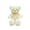White Bear, variant on Teddy Bear Stuffed Animal, Soft Plush Bear with Pink Satin Bow for Romantic & Kids Gift