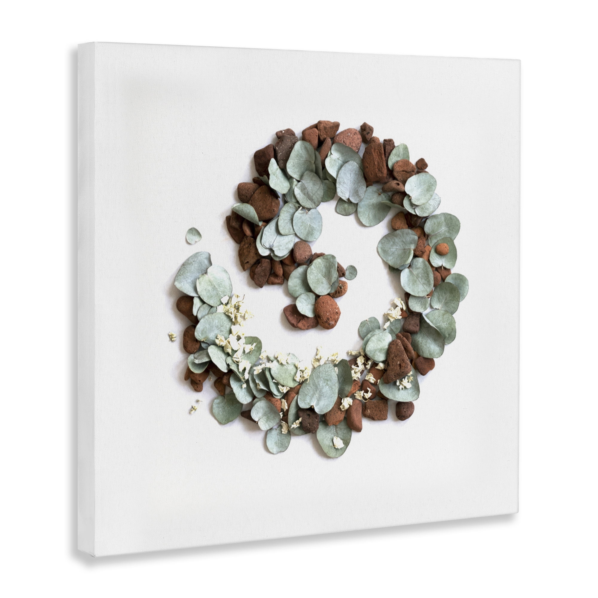 Stupell Industries Eucalyptus & Pebbles Spiral Canvas Wall Art, design by Beth Adoette