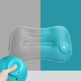 thumbnail image 4 of Almohada de siesta en forma de U para aliviar la columna cervical en avión, almohada de viaje inflable con aire, cojín para el cuello en avión, 4 of 5