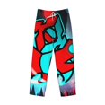 thumbnail image 4 of Sigee Geometry Dash (50) Print Men's Pajama Pants - Soft Lounge Sleep Bottoms with Elastic Waistband and Pockets-Small, 4 of 9