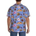 thumbnail image 3 of Sikiie Fastfoods Men's Cuban Shirt, Hawaiian Shirts, Business Casual Button Down Shirts, Short Sleeve Shirt-Small, 3 of 5