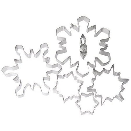 Snowflake Cookie Cutter - R & M 1989-02 8-Piece Snowflake Cookie Cutter Set, Tin