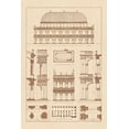 thumbnail image 2 of Buhlmann, J. 23x32 White Modern Wood Framed Museum Art Print Titled - Basilica at Vicenza and Library of St. Marks at Venice, 2 of 4