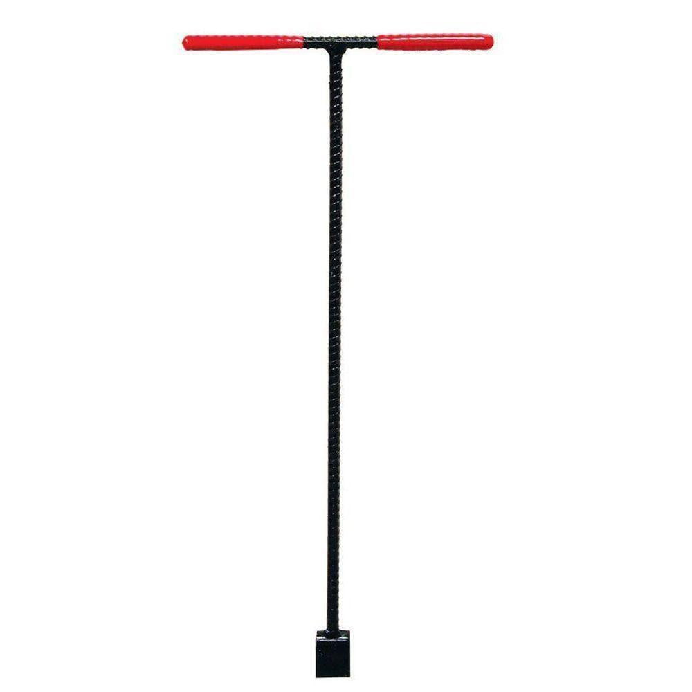 36 in. Solid Steel Water Meter Valve Key with Grips (D)