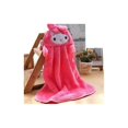 thumbnail image 2 of Kids towel microfiber animal shaped towel set 4-pack kitchen bathroom absorbent 36cm x 26cm yellow pink green white., 2 of 5