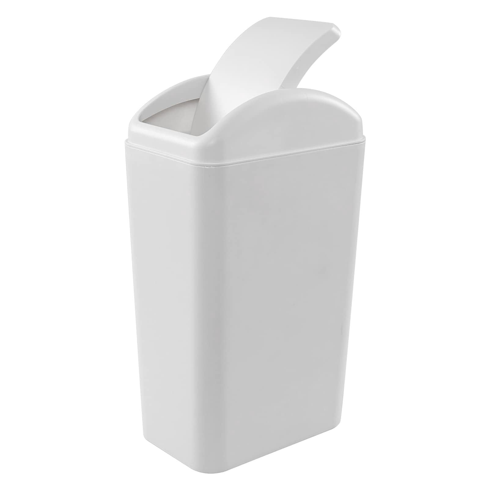 Farmoon 14L Slim Trash Can Modern Swing Lid Wastebasket Paper Dustbin Waste Bin