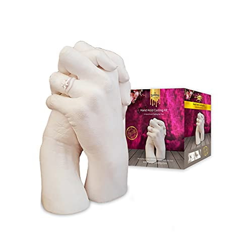 Edinburgh Hand Casting Kit for 2 Premium DIY Hand Hold Statue Casting Kit for Valentines Day
