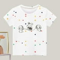 thumbnail image 2 of Ahuyic Summer Toddler Solid Color T-Shirt,Kids Casual Top,Boys' Fashion Casual Letter Printed Round Neck Short Sleeve Top, 2 of 3