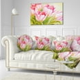 thumbnail image 3 of Designart Bunch of Tulips Oil Painting - Floral Throw Pillow - 12x20, 3 of 5