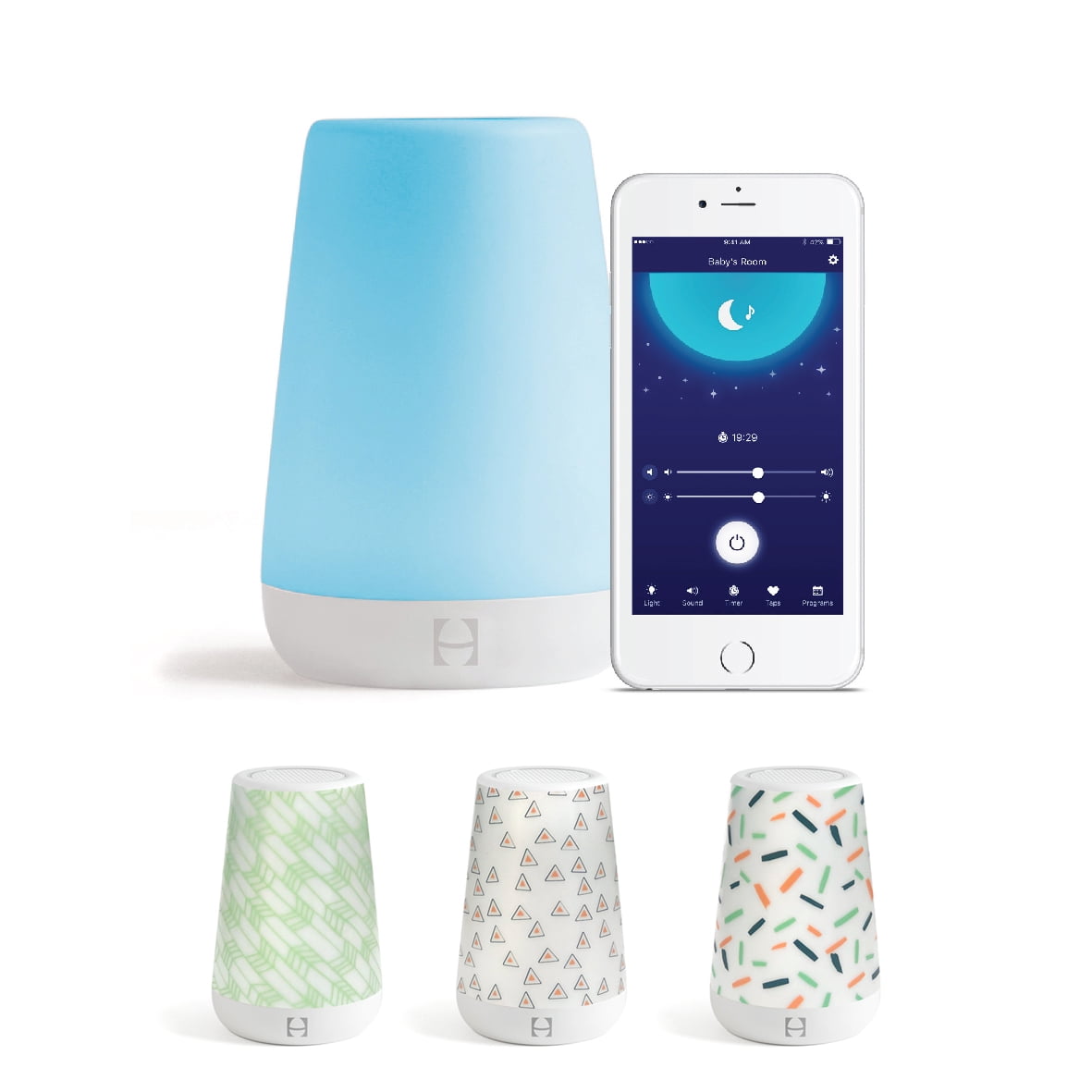 Hatch Baby Rest Sound Machine, Night Light & Time-to-Rise with Confetti