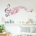thumbnail image 7 of piaybook Wall Sticker Music Symbols Flower Playing Bedroom Living Room Porch Home Wall Decoration Wall Sticker Art Stickers For Living Room Bedroom Home, 7 of 7