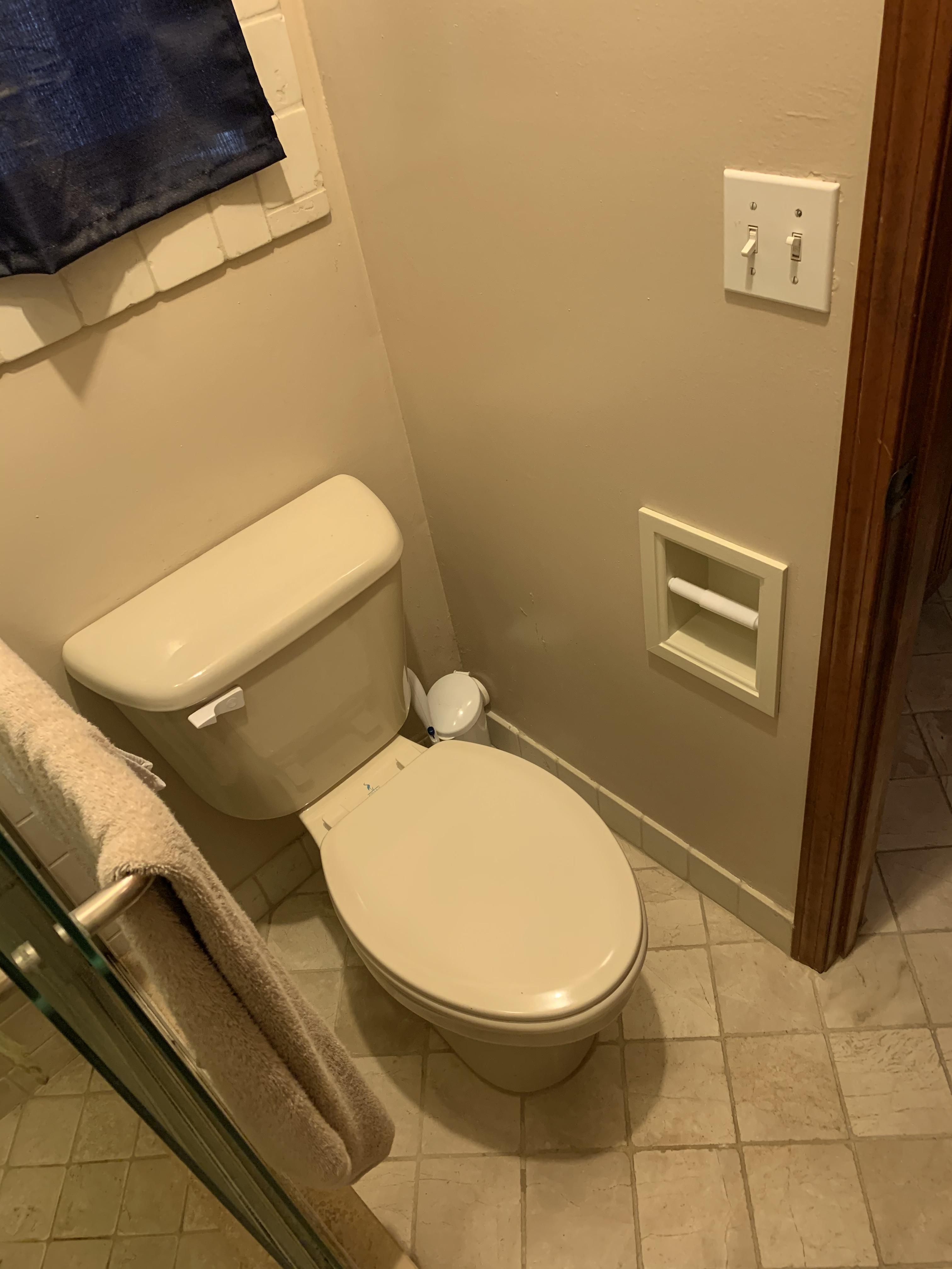 Typhon Recessed Solid Wood Toilet Paper Holder 7 x 8.5, White Enamel