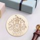 thumbnail image 1 of Cabezal de sello de serie temporal, cabezal de cera de esmalte en relieve 3D para tarjeta de boda (pájaro reloj), 1 of 8