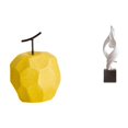 thumbnail image 1 of Escultura De Fruta De Porcelana, Estatua De Arte Abstracto, Adorno Geométrico Coleccionable, Figura Decorativa De Resina Para Festivales, Oficinas, Casas, Decoración De Mesa De Café., 1 of 8