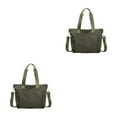 thumbnail image 2 of kurtrusly 1/2/3 Sac Fourre-Tout Durable pour Femmes - Anti-Rayures et Résistant à l'Usure Pratique Vert 2 Pcs, 2 of 6