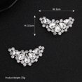 thumbnail image 3 of 2pcs Rhinestone Crystal Flower Shoe Buckle Shoe Clips for Bride Wedding Party, 3 of 8