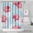 thumbnail image 2 of Waterproof Pioneer Shower Curtain 72x84 Inch Polyester Unique Cute Floral Shower Curtain for Bathroom Hotel Home Decor with 12 Plastic Hooks, 2 of 5